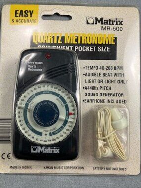 NEW Matrix Quartz Deluxe Metronome MR-500